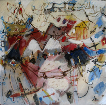 Named contemporary work « Tôle carnaval », Made by G. VAN RUY