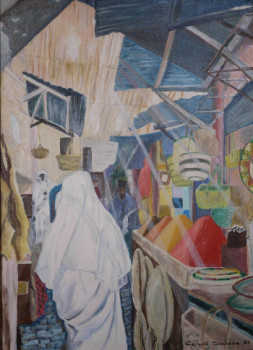 Named contemporary work « Lumière dans le souk », Made by GéRARD DUCHENE