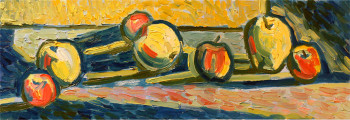 Named contemporary work « Apples », Made by NAROLINA NATALIA