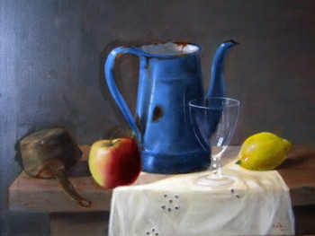 Named contemporary work « apple & cafe pot », Made by KAIHO