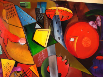 Named contemporary work « inspiration de Kandinski », Made by AMARELY