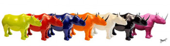 Named contemporary work « Collection Ô my Rhino ! », Made by BAJACK