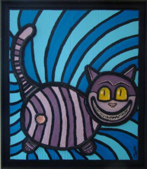 Named contemporary work « Le Chat d'Alice », Made by CEHAIME