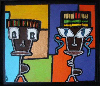 Named contemporary work « Jamaïcains », Made by CEHAIME