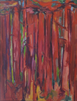 Named contemporary work « Forêt d'été », Made by JOSETTE ZENATTI