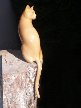 Named contemporary work « Chat », Made by PASCAL FOURATIER