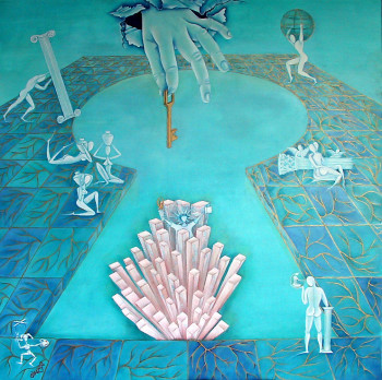Named contemporary work « la clef de la sagesse », Made by MARIE GIRONDE