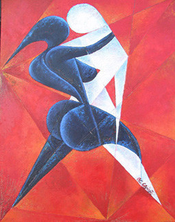 Named contemporary work « danse avec moi ! », Made by MARIE GIRONDE