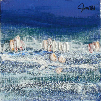 Named contemporary work « Neige bleue 3 », Made by JEAN-MICHEL GARES