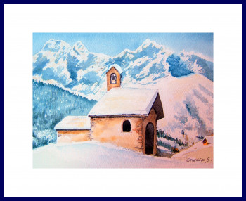 Named contemporary work « chapelle de Fontcouverte », Made by GENEVIEVE S.