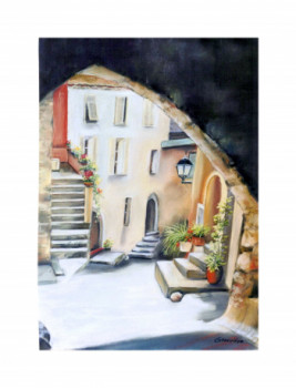 Named contemporary work « ruelle du sud », Made by GENEVIEVE S.