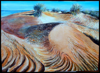 Named contemporary work « Dunes », Made by GENEVIEVE S.