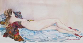 Contemporary work named « après-midi d'été », Created by NICOLE ROGERIE