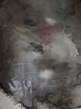 Named contemporary work « rhodo2 », Made by EVELYNE RIVIERE