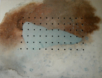 Named contemporary work « rhodo20 », Made by EVELYNE RIVIERE