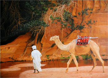 Named contemporary work « L'oued », Made by MARCO RE