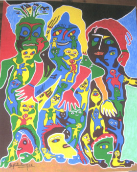 Named contemporary work « Archaïques - 2006 », Made by BAPTISTA ANTUNES .