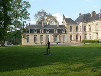 Named contemporary work « Voltaire en son Château », Made by MICHEL BOUSSARD