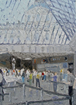 Named contemporary work « La pyramide du Louvre », Made by CHRISTIAN RENARD