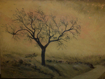 Named contemporary work « arbre dans la brume  », Made by GRIBOUILLE