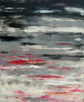 Named contemporary work « HIER SOIR », Made by HéLèNE ZENATTI