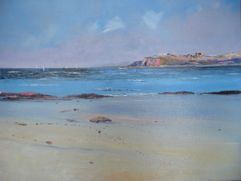 Named contemporary work « plage du pouldu », Made by ALAIN COJAN