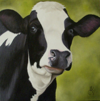 Named contemporary work « Vache 1 », Made by CHANTAL ROUSSELET