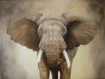 Named contemporary work « Elephant », Made by CHANTAL ROUSSELET