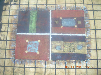 Named contemporary work « Tapis », Made by ELENA BOYER