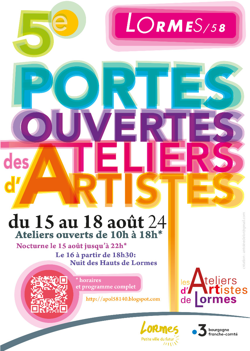 ATELIERS PORTES OUVERTES DES ARTISTES LORMOIS (58) sur le site d’ARTactif