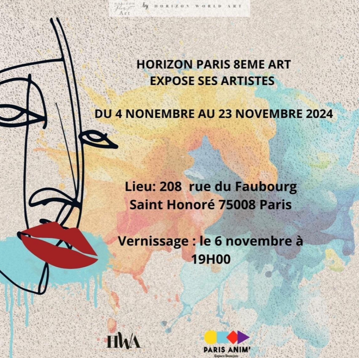 HORIZON PARIS 8EME ART IS PLEASED TO ANNOUNCE THE COLLECTIVE EXHIBITION OF ITS ARTISTS sur le site d’ARTactif