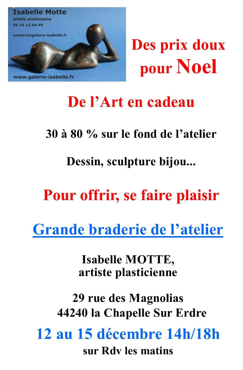 EXCEPTIONAL WORKSHOP CLEARANCE sur le site d’ARTactif