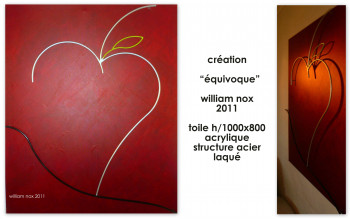 Named contemporary work « équivoque », Made by WILLIAM-NOX