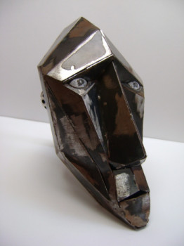 Named contemporary work « Visage », Made by EDOUARD LERUSTE