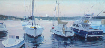 Named contemporary work « Yachts au repos », Made by YARRI