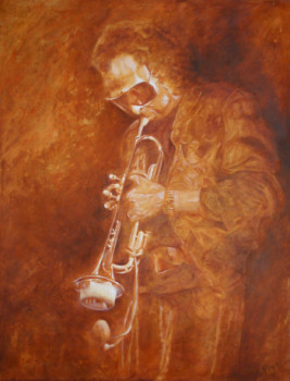 Named contemporary work « Miles Davis II », Made by KATIA FONDECAVE