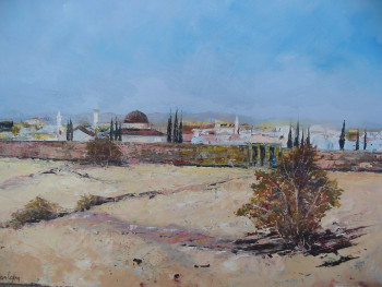 Named contemporary work « Jerusalem », Made by ALAIN COJAN