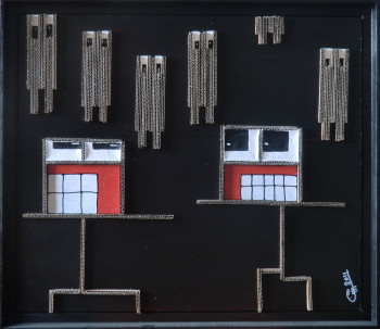 Named contemporary work « Space invaders », Made by CEHAIME