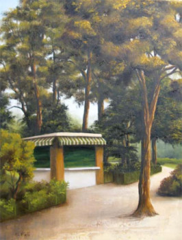 Named contemporary work « Le kiosque du lac Daumesnil », Made by SYLVIE PIOLI