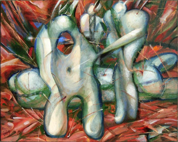 Named contemporary work « figures 0904 », Made by IVAN