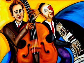 Named contemporary work « Music Men », Made by PAULA LAFLAMME