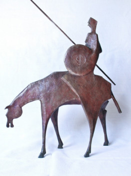 Named contemporary work « Don Quichotte », Made by JEAN CLAUDE MAUREL
