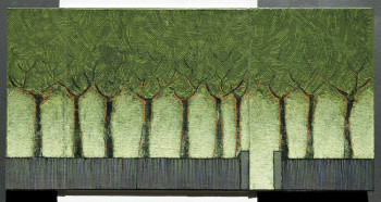 Named contemporary work « Arbres Avenue (ouvert) », Made by JEAN CLAUDE MAUREL