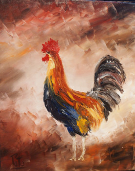 Named contemporary work « COQ ART », Made by PATE