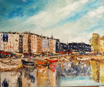 Named contemporary work « HONFLEUR POUR HUGUES », Made by PATE