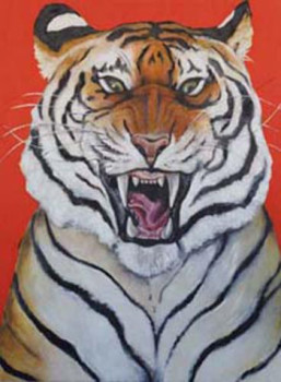 Named contemporary work «   FIRE TIGER », Made by JOE JOHNSON