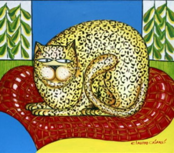 Named contemporary work « "O Gato" », Made by CLAUDYO CASARES