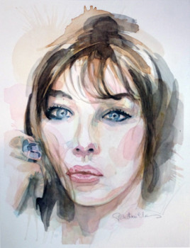 Named contemporary work « Isabelle Adjani », Made by JMBRISTHUILLE