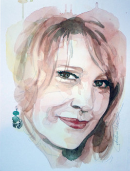 Named contemporary work « Nathalie Baye », Made by JMBRISTHUILLE