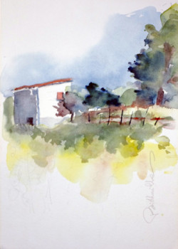 Named contemporary work « Cabane de vignerons à Argeles sur mer », Made by JMBRISTHUILLE